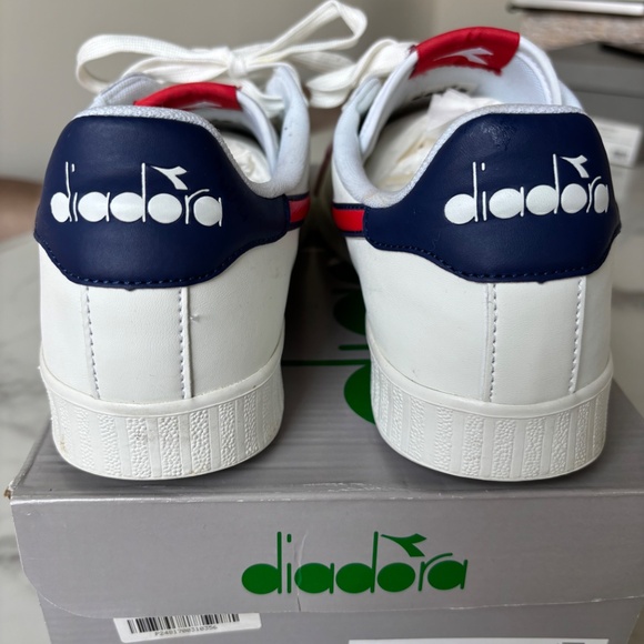 Mens Diadora White Sneakers - Picture 2 of 3